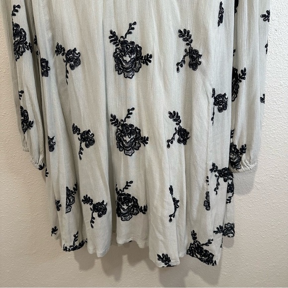 Free People White and Black Floral Mini Dress - Picture 8 of 16